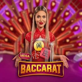 Live Casino logo of Mega Baccarat from Pragmatic Play at EuroBet Casino