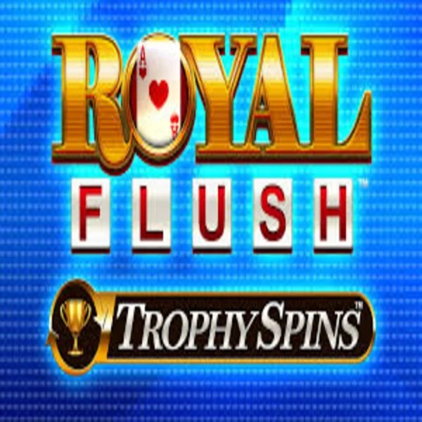 Royal Flush Trophy Spins slot logo by Greentube at EuroBet Casino